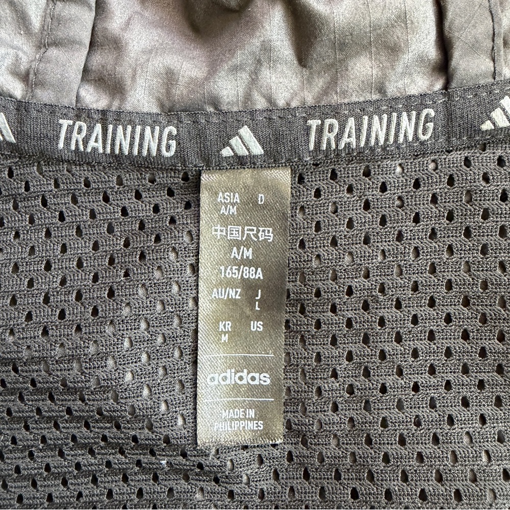 Adidas Cropped Hooded Jacket with White Stripes - Picture 5 of 7